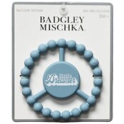 Wholesale - 1pc Silicone Peace Teether - Baby Blue "Little Dreamer" C/P 100, UPC: 195010139496
